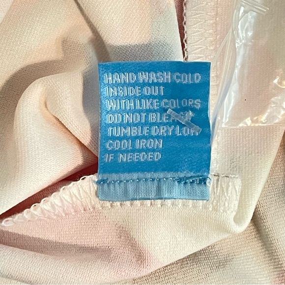 J. McLAUGHLIN Catalina Fabric Dress Geometric Print Peach Pink Tan Size Small - Picture 6 of 8